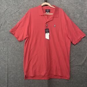 Psycho Bunny Polo Shirt Mens 3XL Geranium Pink Pima Cotton‎ NWT